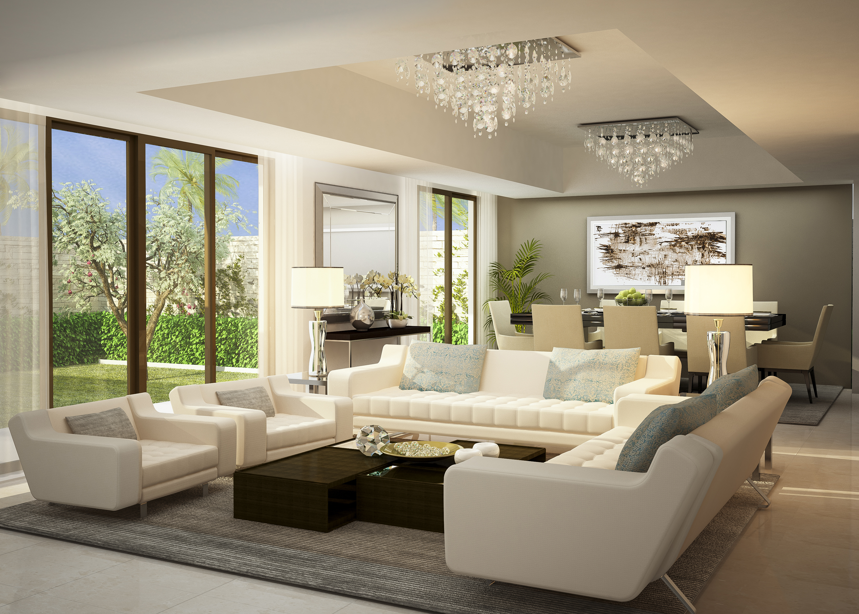 The premium interior of the Al Zahia development.