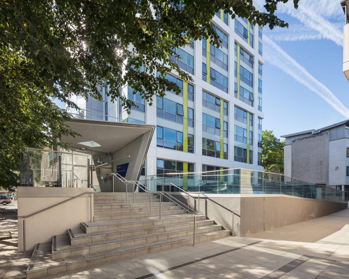 Entrance to the School of Mathematical Sciences. Photo credit- Craig Auckland, Fotohaus.